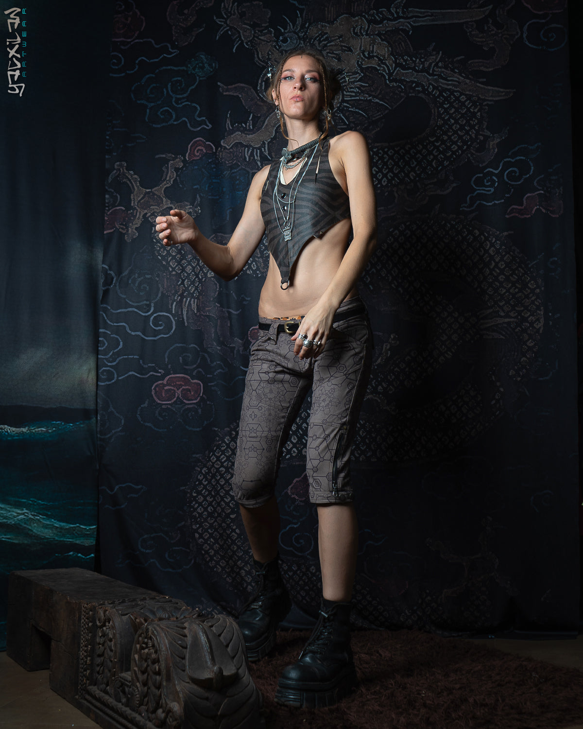 Corset / Fake Leather Rings - TIGRE